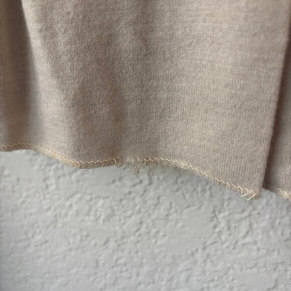 Vintage Beige Sweater with Rhineston & Pearl Collar - Picture 3 of 4